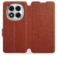 Mobiwear flip knížkové pro Xiaomi Redmi Note 14 Pro 5G - Hnědé - Phone Case