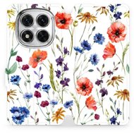 Mobiwear flip knížkové pro Xiaomi Redmi Note 14 Pro 5G - Kvítí - Phone Case
