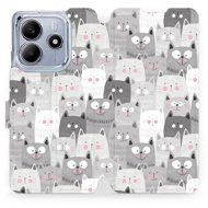 Mobiwear flip book for Xiaomi Redmi Note 14 5G - Cats - Phone Case
