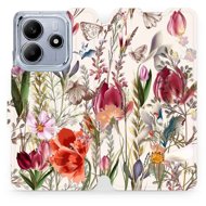 Mobiwear Xiaomi Redmi Note 14 5G rét mintás flipes tok - Mobiltelefon tok