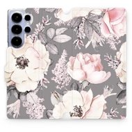 Mobiwear flip book for Samsung Galaxy S25 Ultra - Flowers - Phone Case