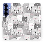 Mobiwear flip book for Samsung Galaxy S25 Plus - Cats - Phone Case