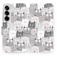 Mobiwear flip book for Samsung Galaxy S25 - Cats - Phone Case