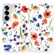 Mobiwear flip book for Samsung Galaxy S25 - Flower - Phone Case