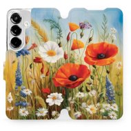 Mobiwear flip book for Samsung Galaxy S25 - Summer Meadow - Phone Case