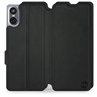 Mobiwear Soft Touch flip book for Sony Xperia 10 VI - Black - Phone Case
