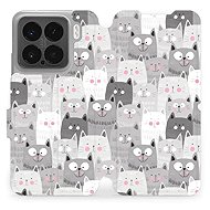 Mobiwear flip book for Xiaomi 15 - Cats - Phone Case