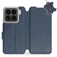 Mobiwear flip book for Xiaomi 15 - Blue, leather - Phone Case