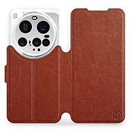 Mobiwear flip knížkové pro Xiaomi 15 Ultra - Hnědé - Phone Case