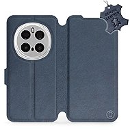 Mobiwear flip knížkové pro Honor Magic7 Pro 5G - Modré, kožené - Phone Case