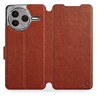 Mobiwear flip knížkové pro POCO F7 Pro 5G - Hnědé - Phone Case