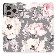Mobiwear flip knížkové pro POCO F7 Pro 5G - Květy - Phone Case