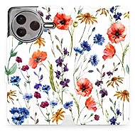 Mobiwear flip knížkové pro POCO F7 Pro 5G - Kvítí - Phone Case