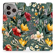 Mobiwear flip knížkové pro POCO F7 Pro 5G - Zelená louka - Phone Case