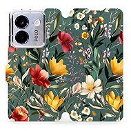 Mobiwear flip book for POCO M7 Pro 5G - Green Meadow - Phone Case