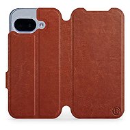Mobiwear flip book for Google Pixel 9a - Brown - Phone Case