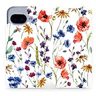 Mobiwear flip book for Google Pixel 9a - Flower - Phone Case