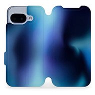 Mobiwear Google Pixel 9a flip tok - kék árnyalat - Mobiltelefon tok