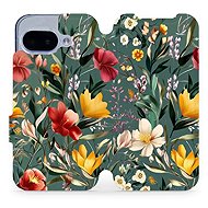 Mobiwear flip book for Google Pixel 9a - Green Meadow - Phone Case