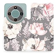 Mobiwear Flip Case for Honor Magic6 Lite - MX06S Flowers - Phone Case