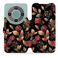 Mobiwear Flip Case for Honor Magic8 Lite - V171S Golden Leaves - Phone Case