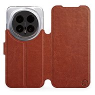 Mobiwear Flip Case for Honor Magic6 Pro - Brown - Phone Case