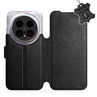 Mobiwear Leather Flip Case for Honor Magic8 Pro - Black - Phone Case