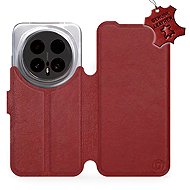 Mobiwear Leather Flip Case for Honor Magic8 Pro - Red - Phone Case