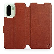 Mobiwear Flip Case for OnePlus 15R - Brown - Phone Case