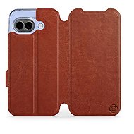 Mobiwear Flip Case for Google Pixel 10a - Brown - Phone Case