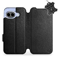 Mobiwear Leather Flip Case for Google Pixel 10a - Black - Phone Case