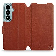 Mobiwear Flip Case for Samsung Galaxy S26 - Brown - Phone Case