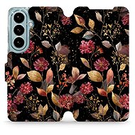 Mobiwear Flip Case for Samsung Galaxy S26 - V171S Golden Leaves - Phone Case