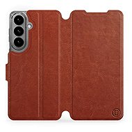 Mobiwear Flip Case for Samsung Galaxy S26 Plus - Brown - Phone Case