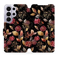 Mobiwear Flip Case for Samsung Galaxy S26 Ultra - V171S Golden Leaves - Phone Case