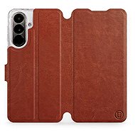 Mobiwear Flip Case for Samsung Galaxy A37 5G - Brown - Phone Case