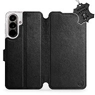 Mobiwear Leather Flip Case for Samsung Galaxy A37 5G - Black - Phone Case