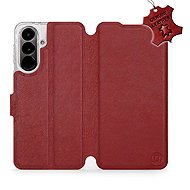 Mobiwear Leather Flip Case for Samsung Galaxy A37 5G - Red - Phone Case