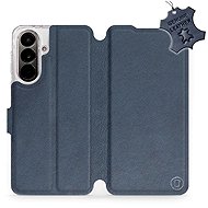 Mobiwear Leather Flip Case for Samsung Galaxy A37 5G - Blue - Phone Case