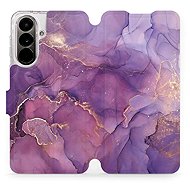 Mobiwear Flip Case for Samsung Galaxy A37 5G - VP20S Purple Marble - Phone Case