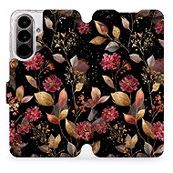Mobiwear Flip Case for Samsung Galaxy A37 5G - V171S Golden Leaves - Phone Case