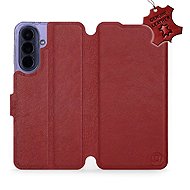 Mobiwear Leather Flip Case for Samsung Galaxy A57 5G - Red - Phone Case