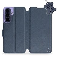 Mobiwear Leather Flip Case for Samsung Galaxy A57 5G - Blue - Phone Case