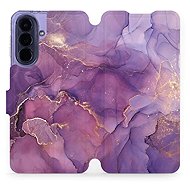 Mobiwear Flip Case for Samsung Galaxy A57 5G - VP20S Purple Marble - Phone Case