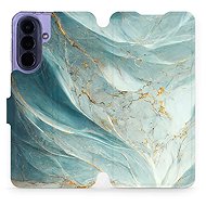 Mobiwear Flip Case for Samsung Galaxy A57 5G - VP34S Greenish Marble - Phone Case