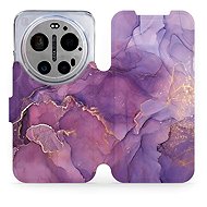 Mobiwear Flip Case for Xiaomi 17 Ultra - VP20S Purple Marble - Phone Case
