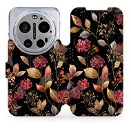 Mobiwear Flip Case for Xiaomi 17 Ultra - V171S Golden Leaves - Phone Case