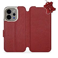 Mobiwear Leather Flip Case for Vivo V70 - Red - Phone Case