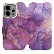 Mobiwear Flip Case for Vivo V70 - VP20S Purple Marble - Phone Case
