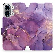 Mobiwear Flip Case for Xiaomi POCO X8 Pro Max - VP20S Purple Marble - Phone Case